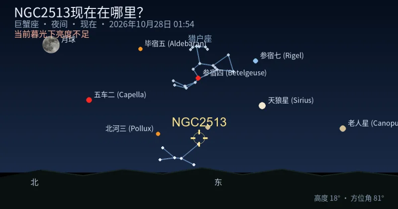 NGC2513现在在哪里?