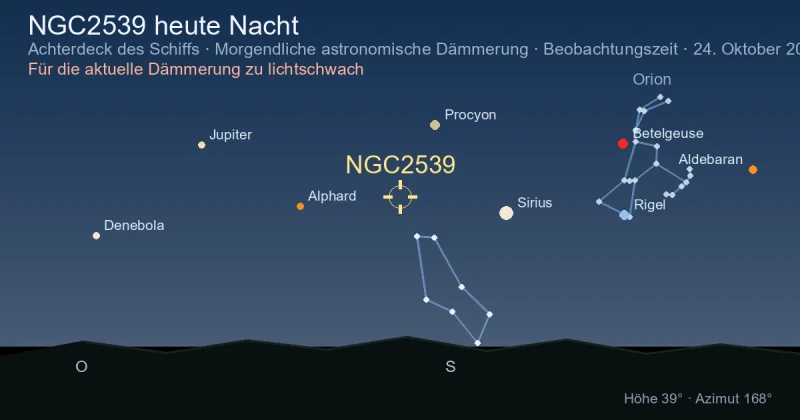 NGC2539 heute Nacht