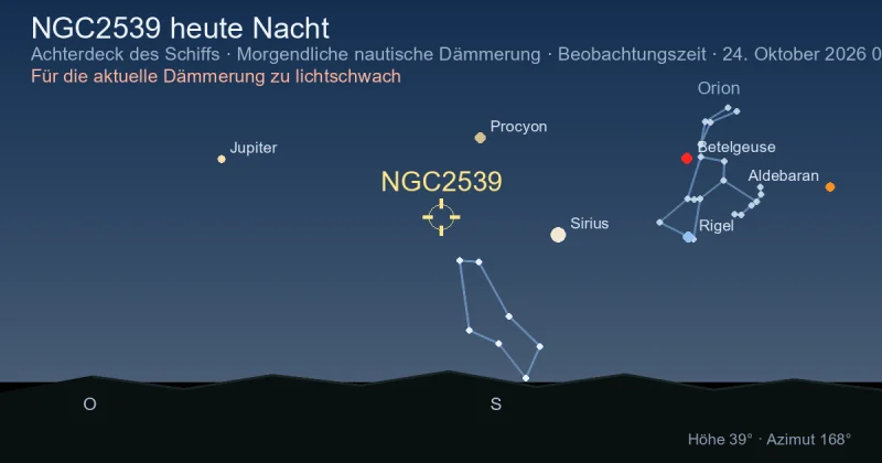 NGC2539 heute Nacht