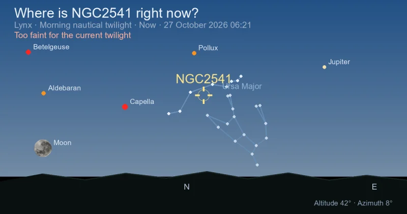 Where is NGC2541 right now?