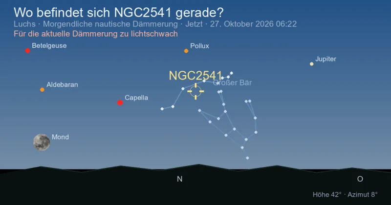Wo befindet sich NGC2541 gerade?