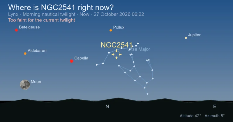 Where is NGC2541 right now?
