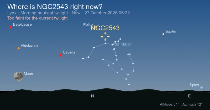 Where is NGC2543 right now?