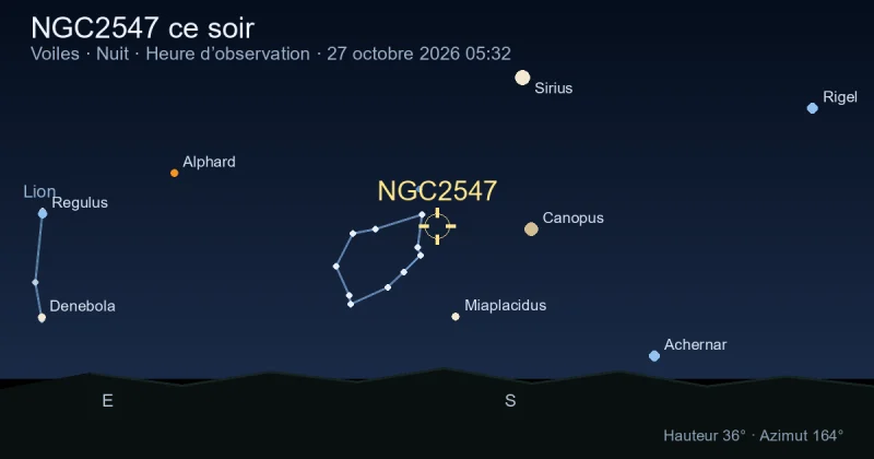 NGC2547 ce soir