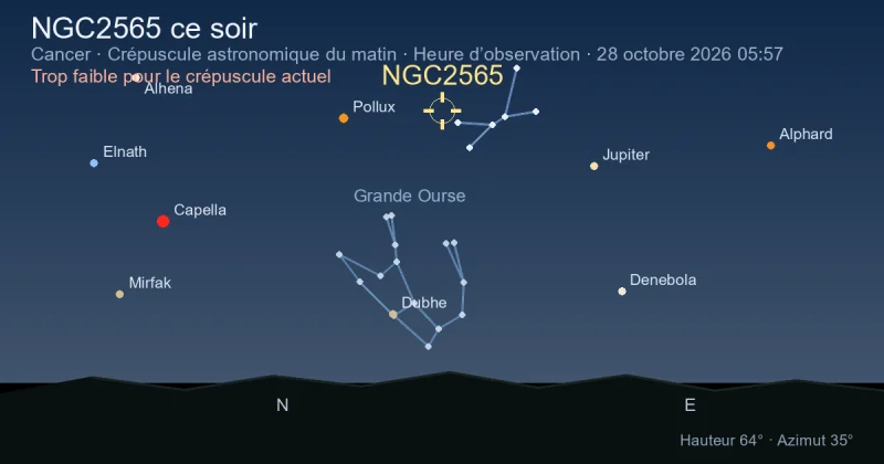 NGC2565 ce soir
