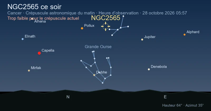 NGC2565 ce soir