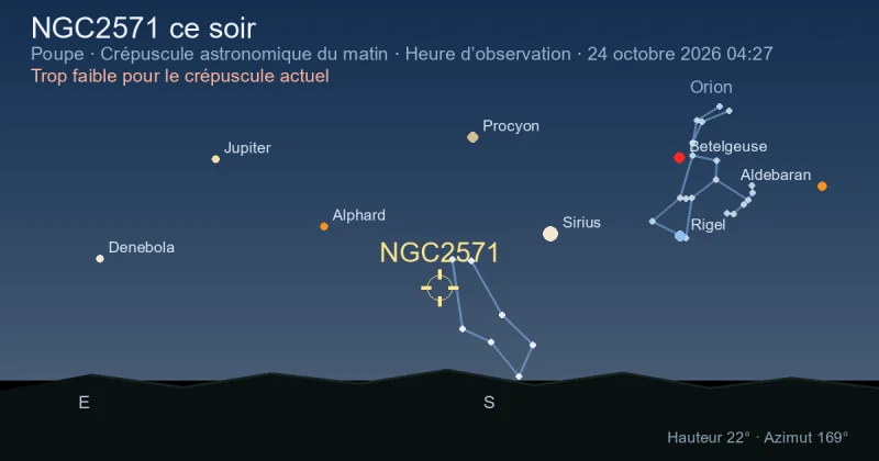 NGC2571 ce soir