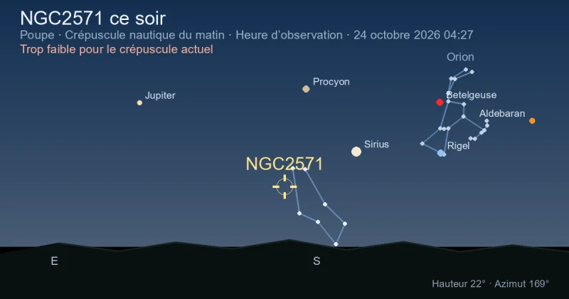 NGC2571 ce soir
