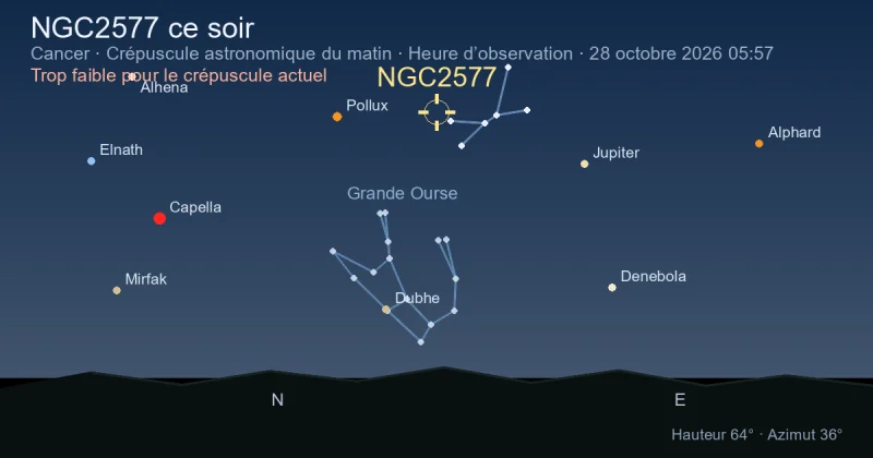 NGC2577 ce soir