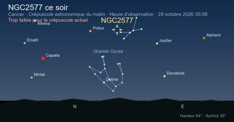 NGC2577 ce soir