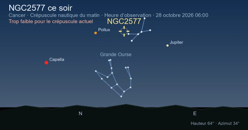 NGC2577 ce soir