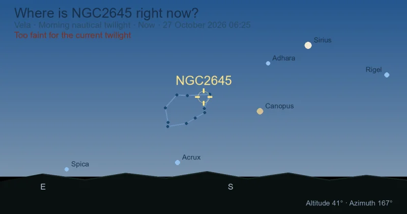 Where is NGC2645 right now?