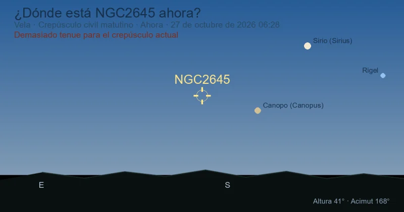¿Dónde está NGC2645 ahora?