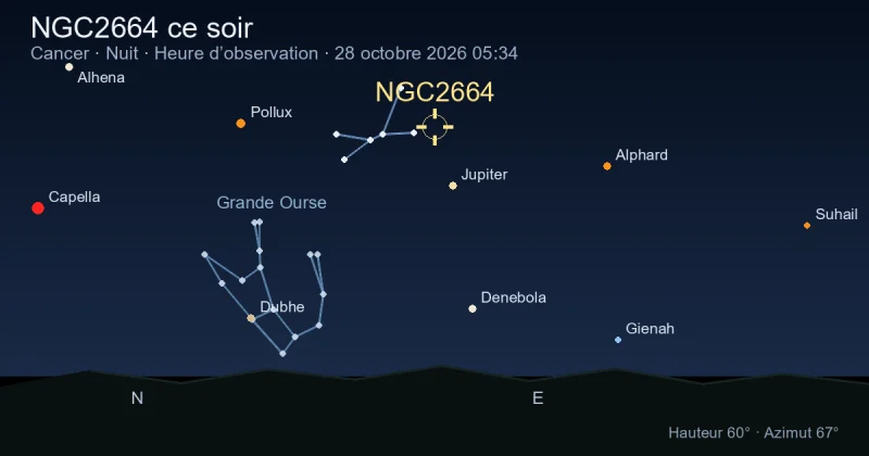 NGC2664 ce soir