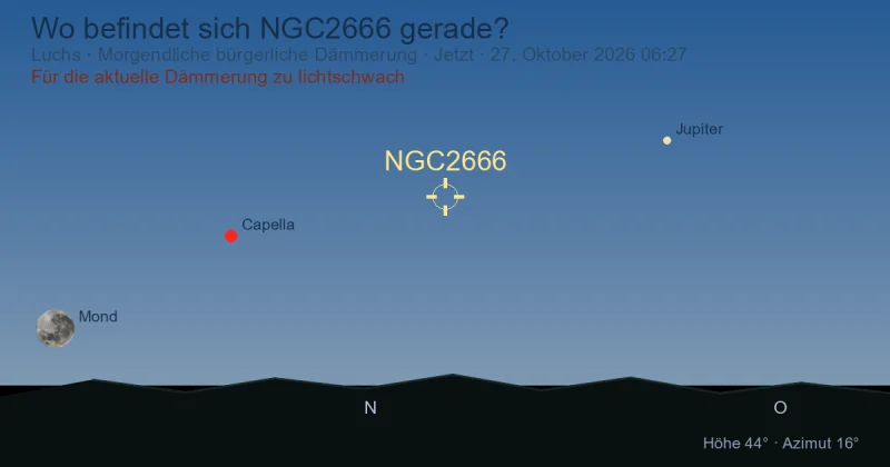 Wo befindet sich NGC2666 gerade?
