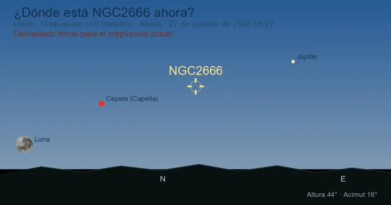 ¿Dónde está NGC2666 ahora?