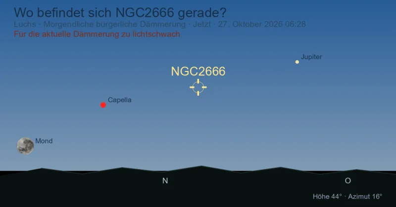 Wo befindet sich NGC2666 gerade?