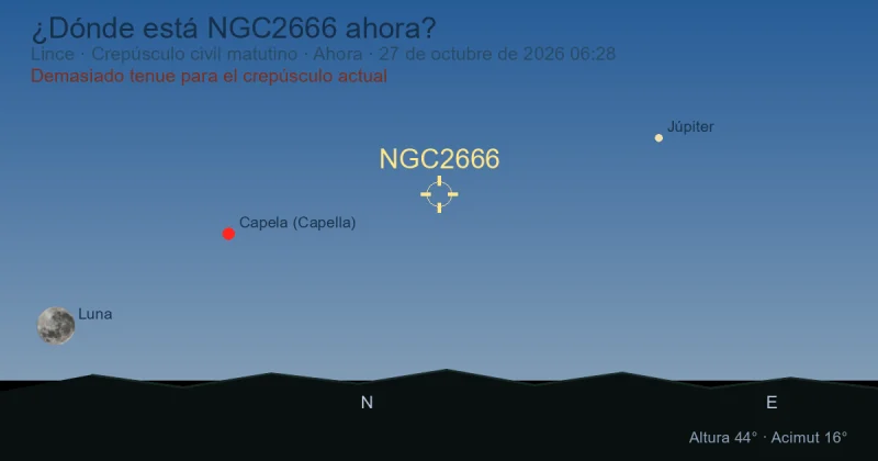 ¿Dónde está NGC2666 ahora?