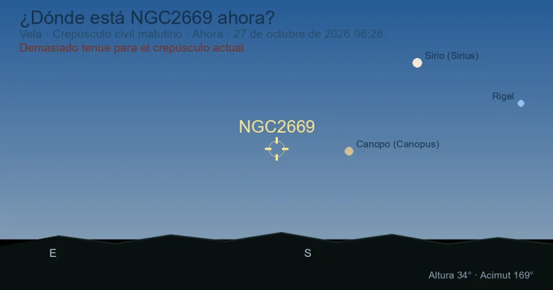 ¿Dónde está NGC2669 ahora?