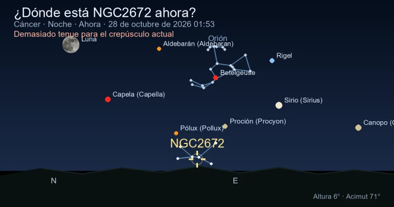 ¿Dónde está NGC2672 ahora?