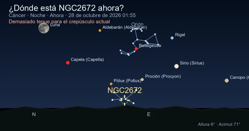 ¿Dónde está NGC2672 ahora?