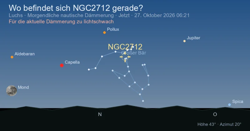 Wo befindet sich NGC2712 gerade?