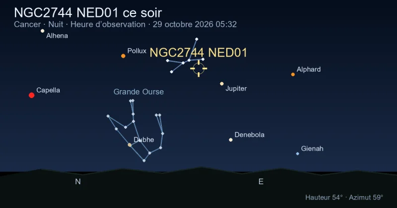 NGC2744 NED01 ce soir
