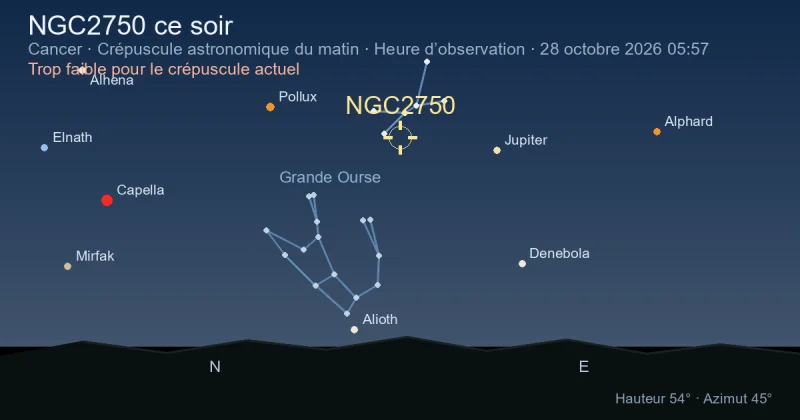 NGC2750 ce soir