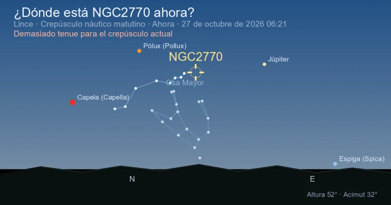 ¿Dónde está NGC2770 ahora?