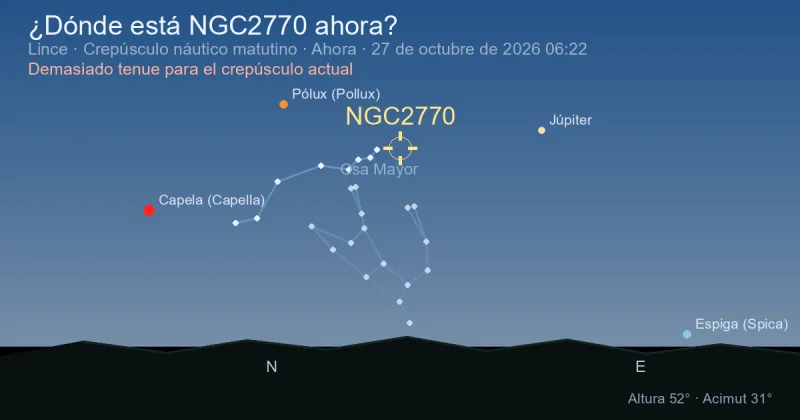 ¿Dónde está NGC2770 ahora?