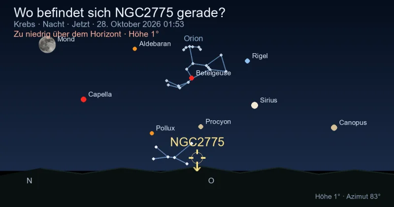 Wo befindet sich NGC2775 gerade?