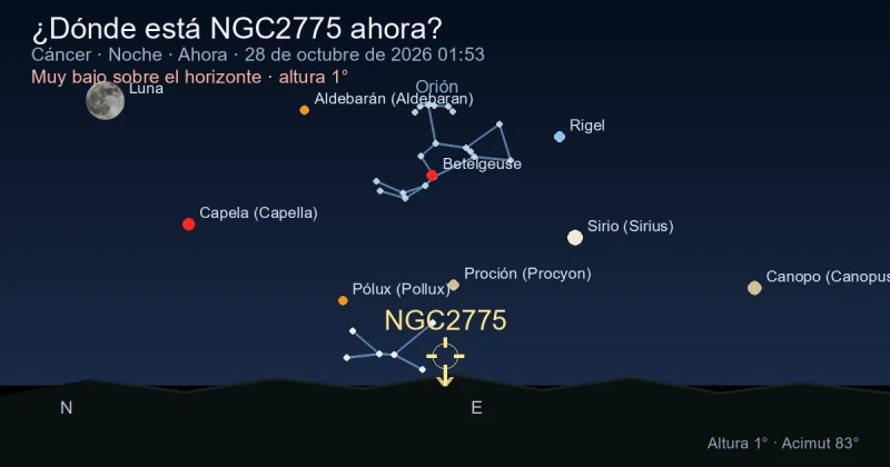 ¿Dónde está NGC2775 ahora?