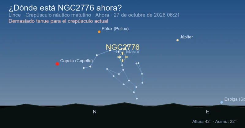 ¿Dónde está NGC2776 ahora?