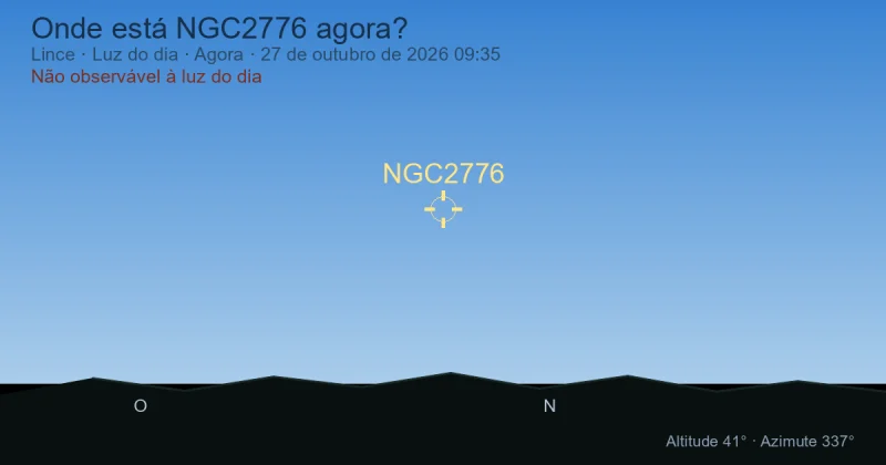 Onde está NGC2776 agora?