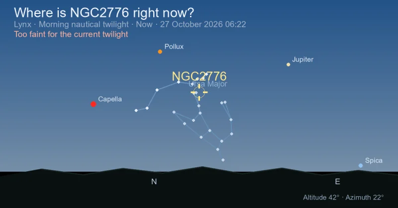 Where is NGC2776 right now?
