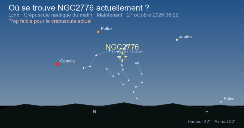 Où se trouve NGC2776 actuellement ?