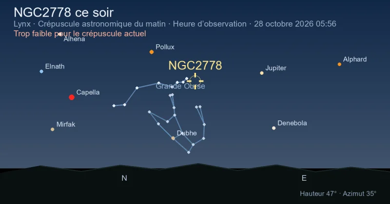 NGC2778 ce soir