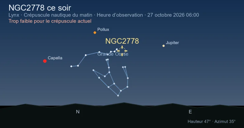 NGC2778 ce soir