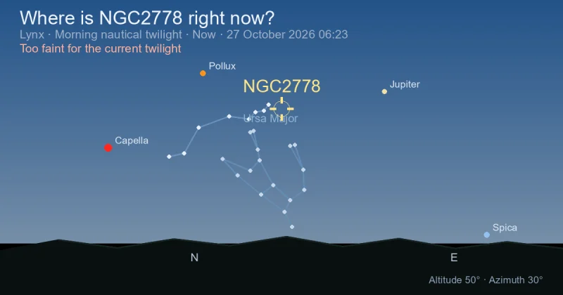 Where is NGC2778 right now?
