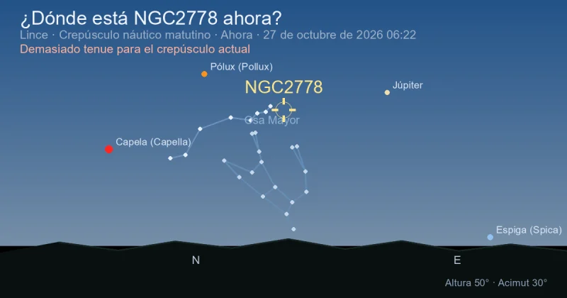¿Dónde está NGC2778 ahora?