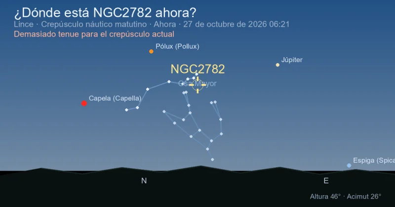 ¿Dónde está NGC2782 ahora?