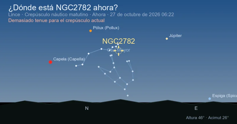 ¿Dónde está NGC2782 ahora?