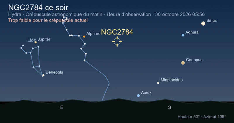 NGC2784 ce soir