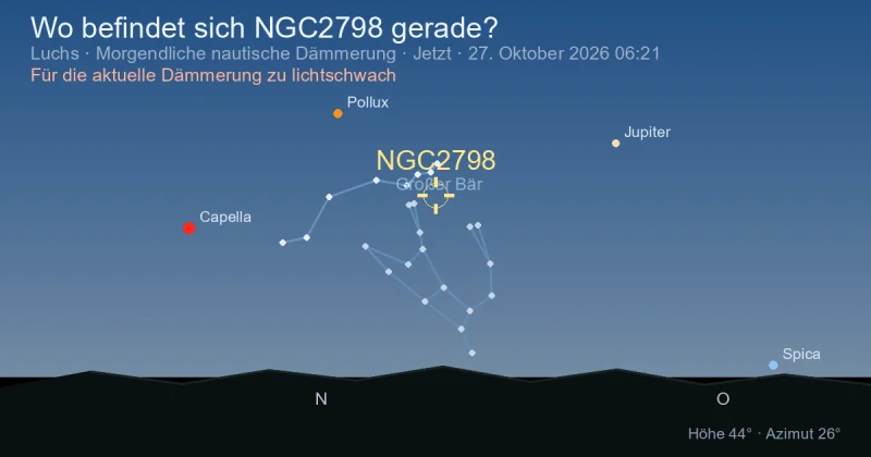 Wo befindet sich NGC2798 gerade?