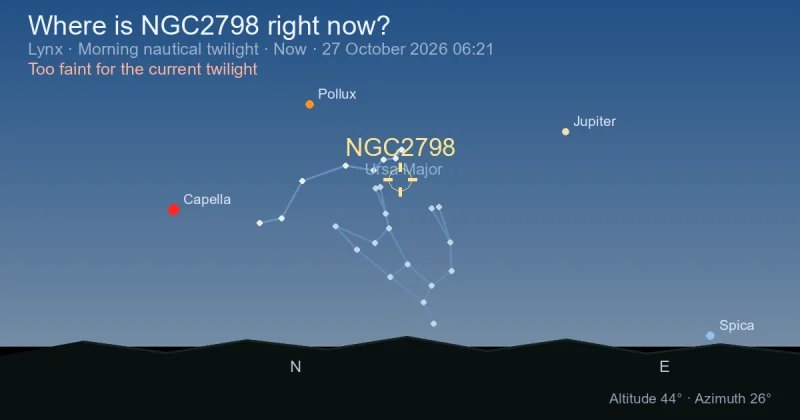Where is NGC2798 right now?