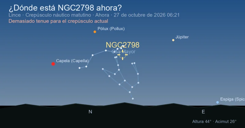 ¿Dónde está NGC2798 ahora?