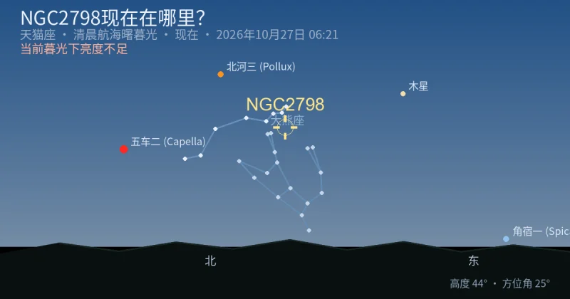 NGC2798现在在哪里？