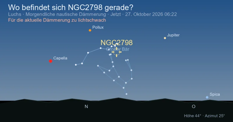 Wo befindet sich NGC2798 gerade?