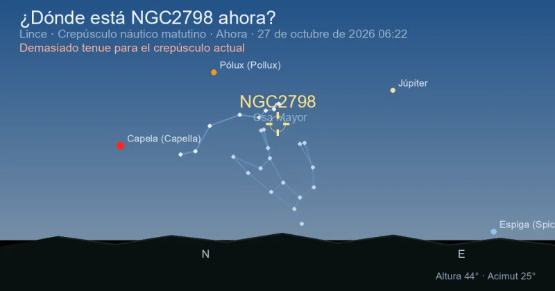 ¿Dónde está NGC2798 ahora?