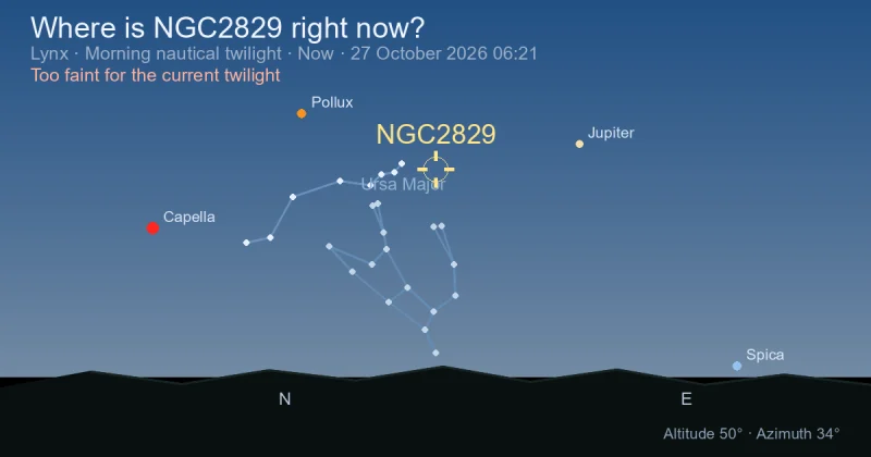 Where is NGC2829 right now?